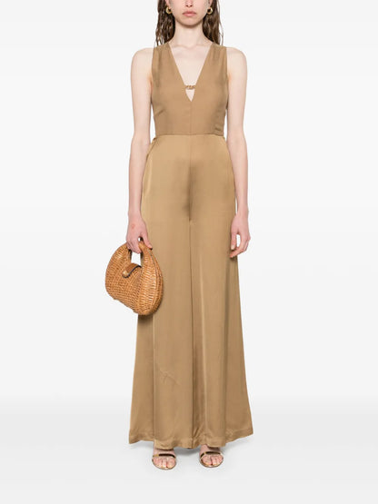 Logo-Plaque Midi Dress