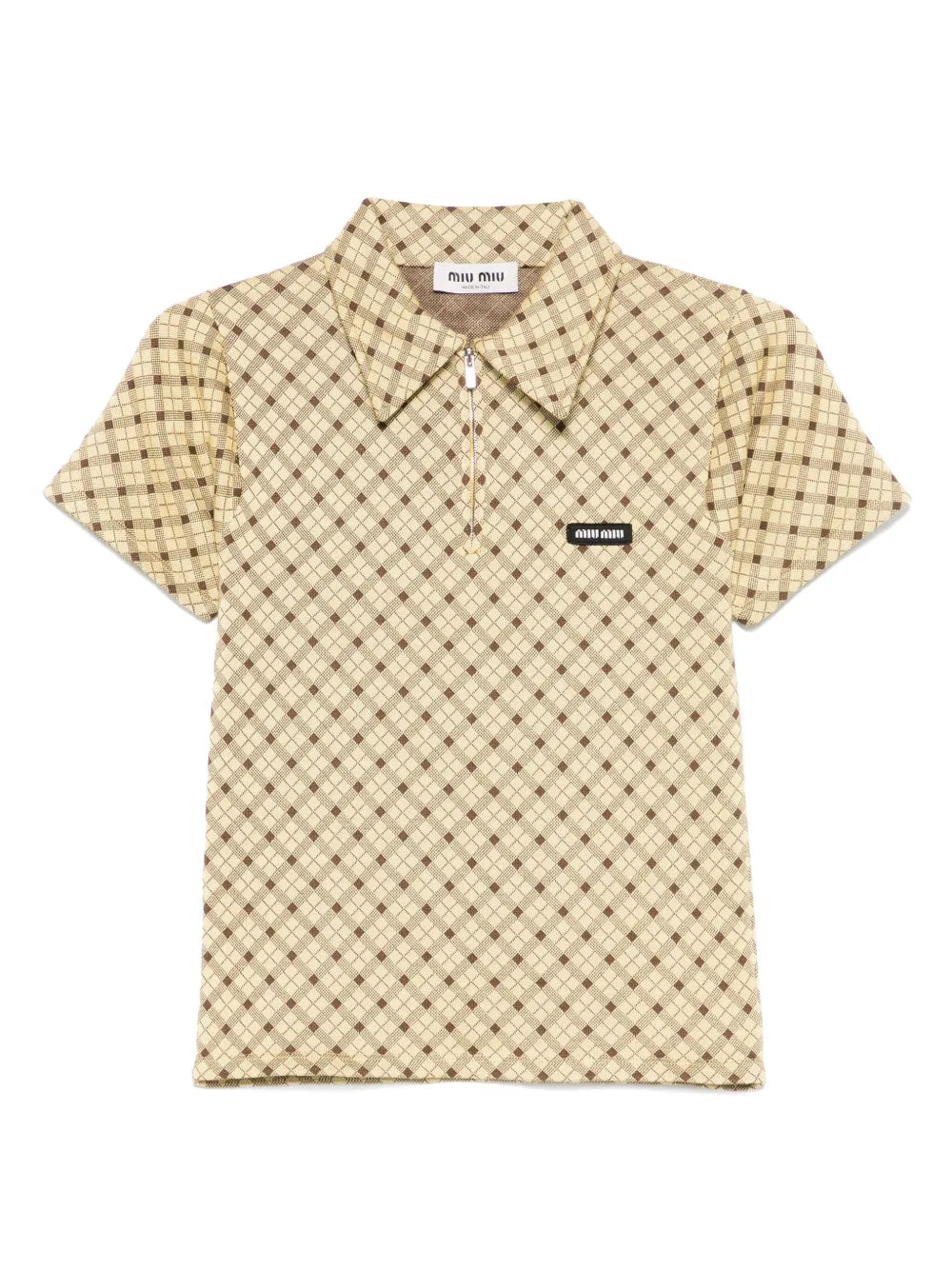 Checked Polo Top