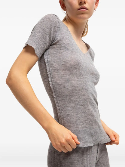 Barbara V-Neck Short-Sleeve Top