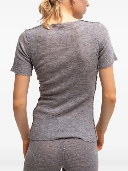Barbara V-Neck Short-Sleeve Top