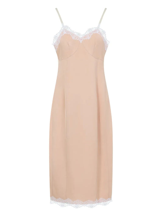 Lace-Trim Dress
