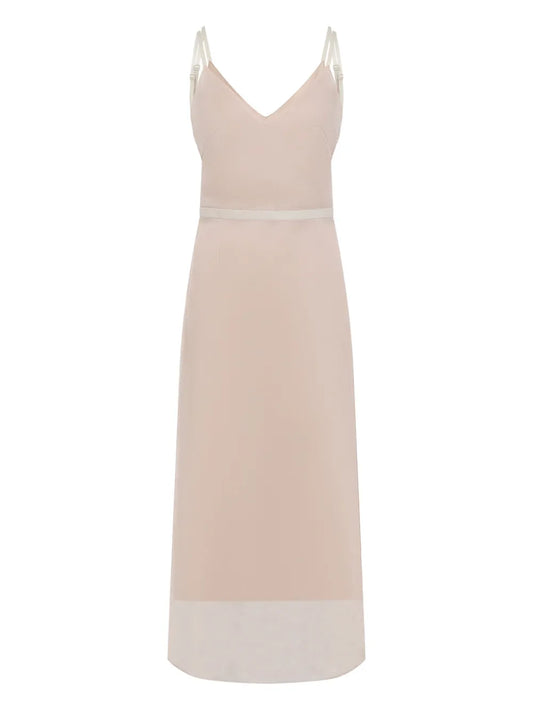 Open-Back Silk Dress