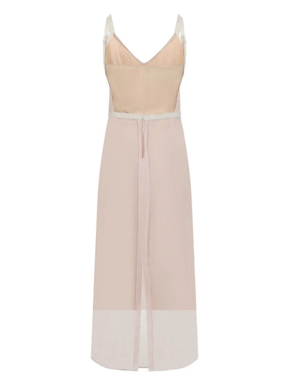 Open-Back Silk Dress