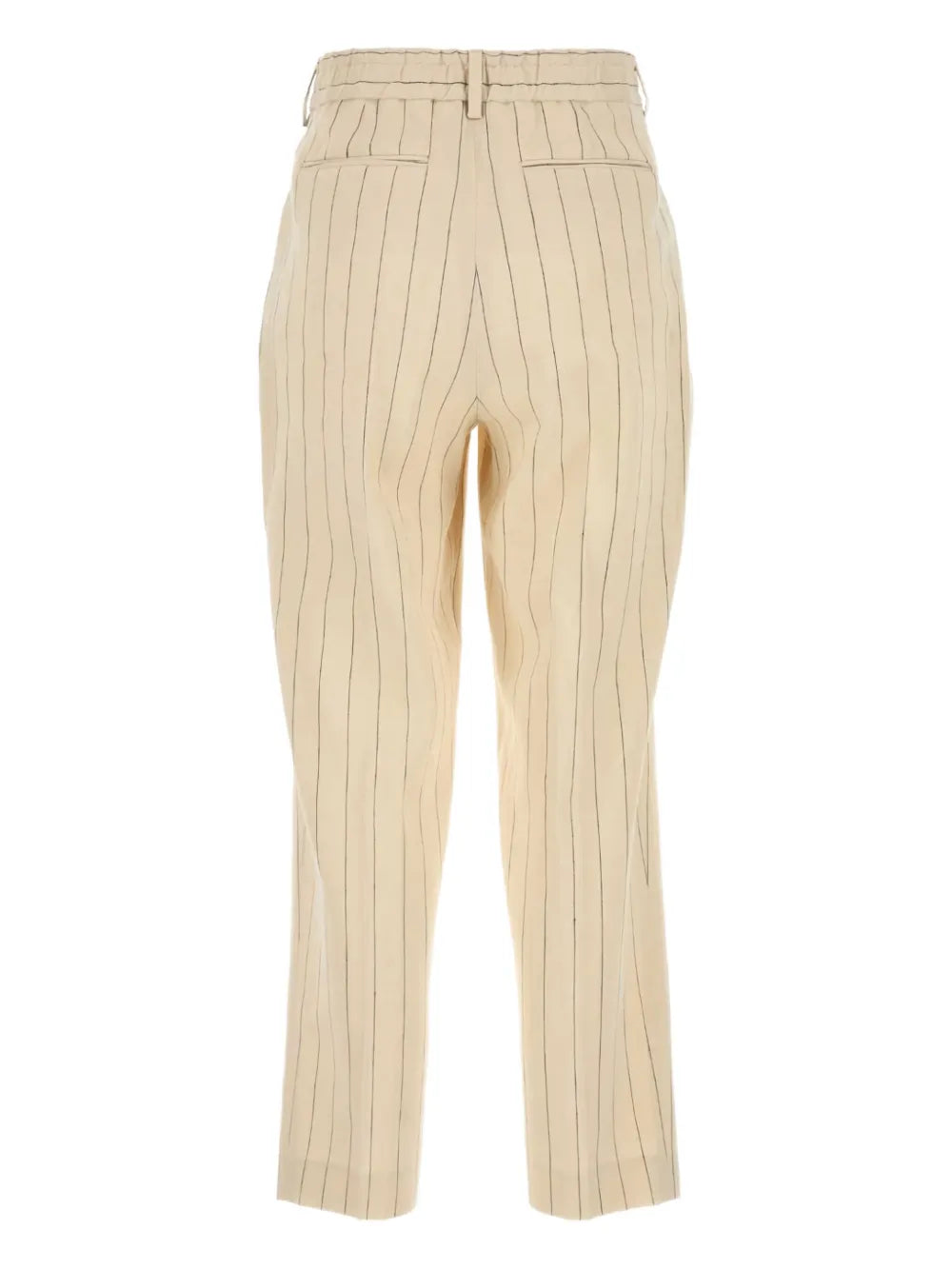 Embroidered Linen-Blend Trousers