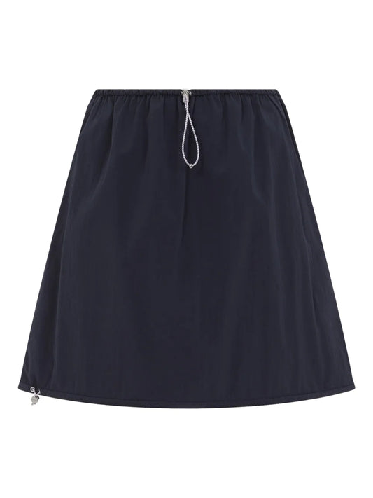 Drawstring Miniskirt