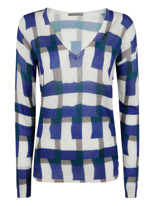 Geometric-Print Jumper