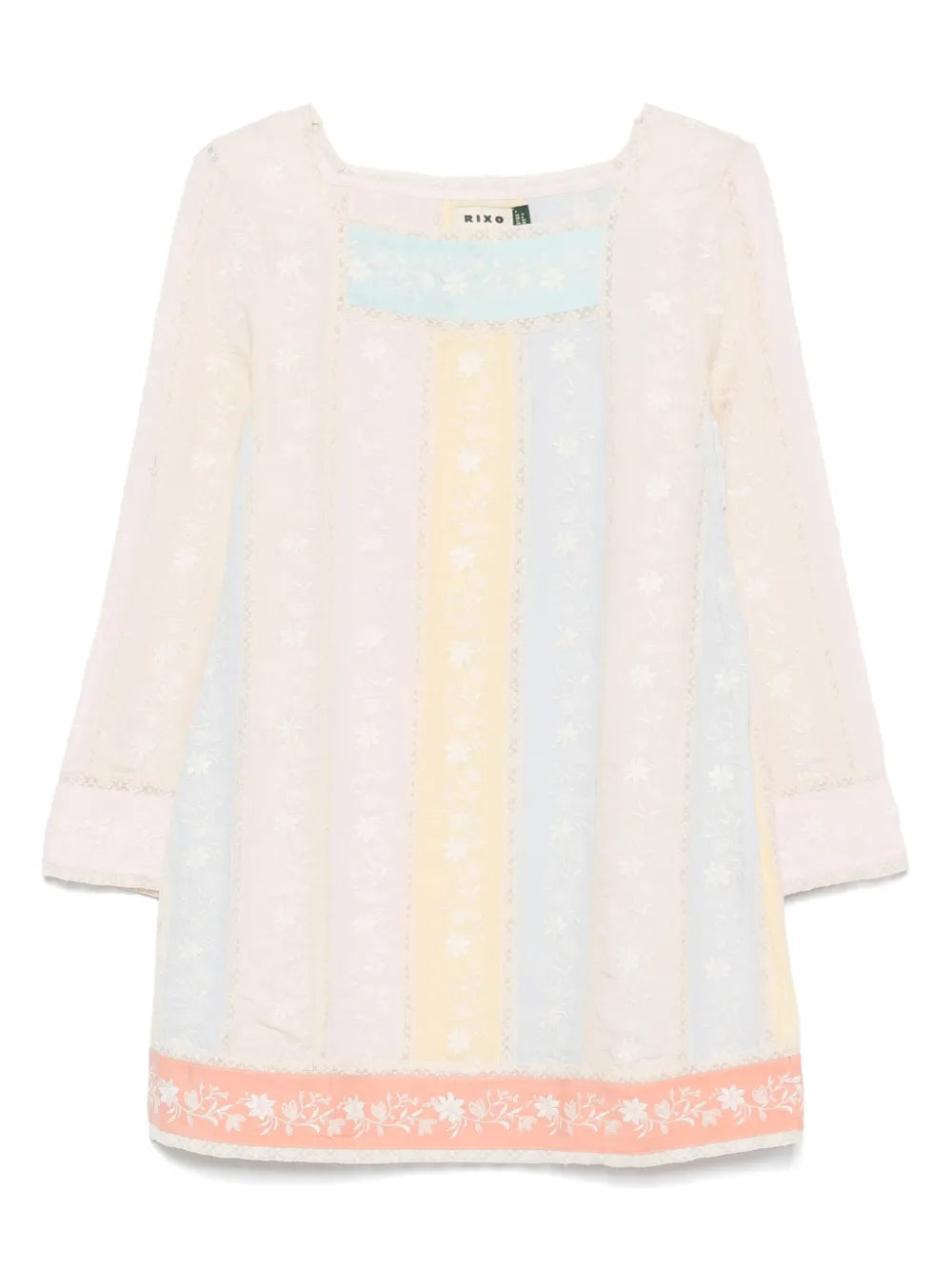 Floral-Embroidered Dress