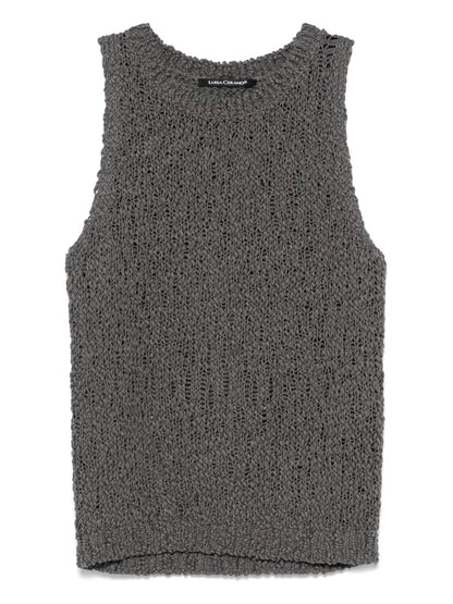 Bouclé Knitted Top