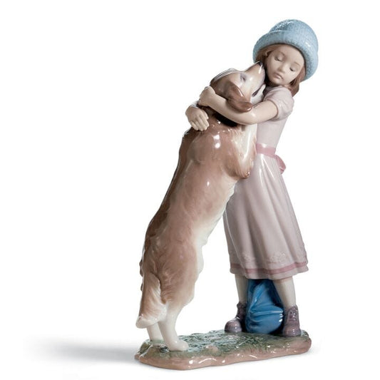 A Warm Welcome Dog Figurine