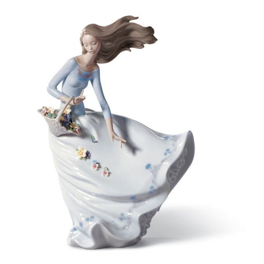 Petals Of The Wind Woman Figurine