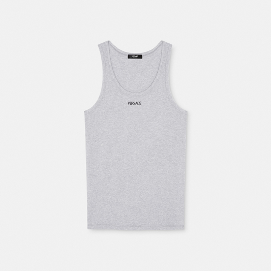 Logo Ribbed Tank Top