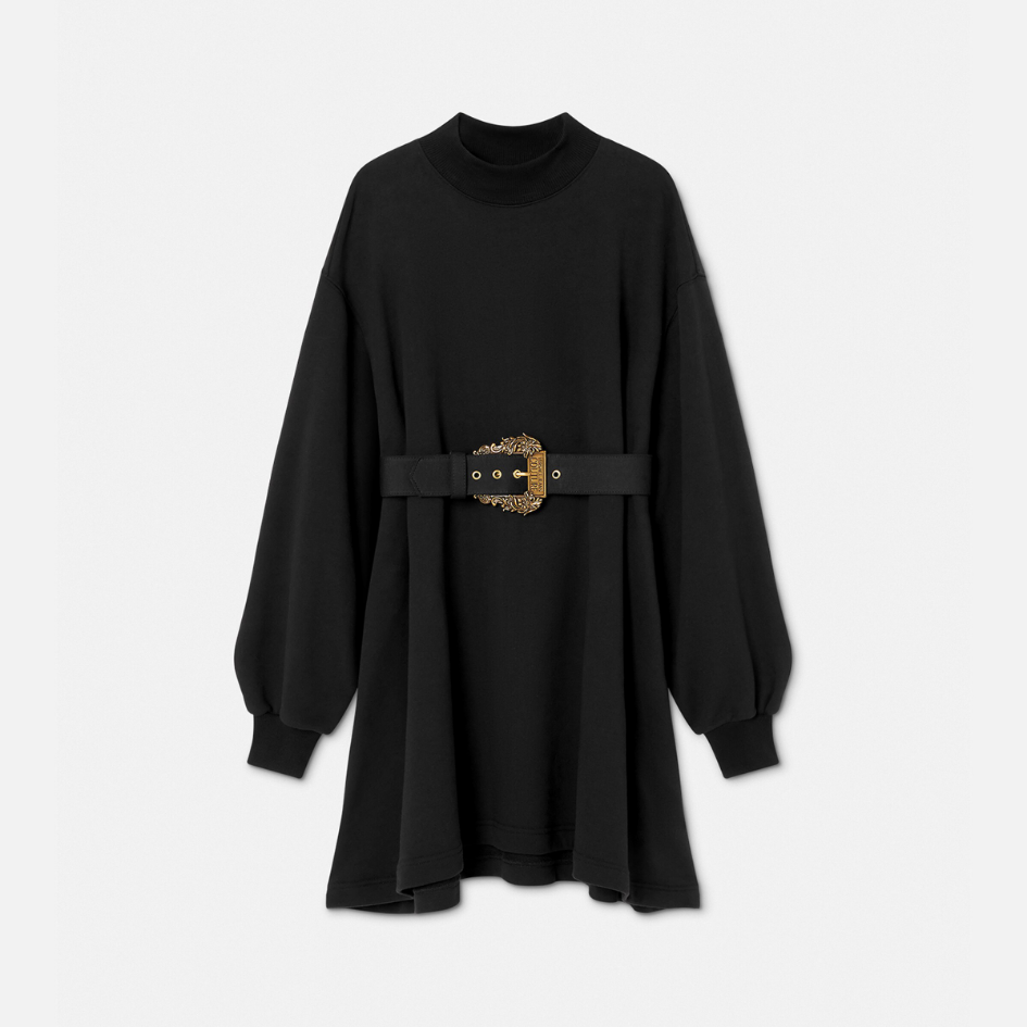 Baroque Buckle Sweatshirt Dress