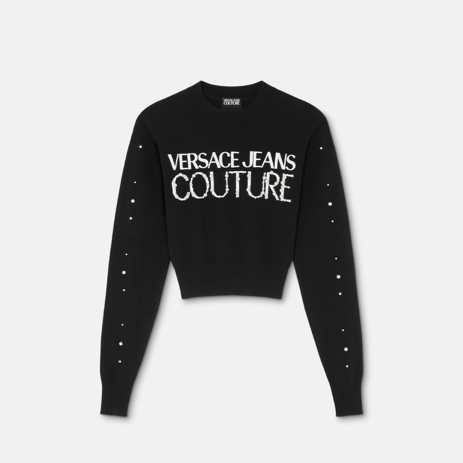 Embellished Logo Jumper