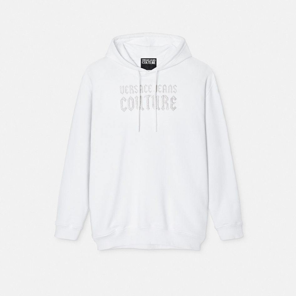 Gothic Logo Oversized Hoodie