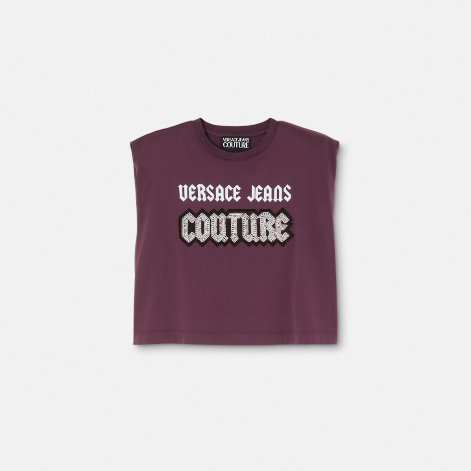 Gothic Logo Crop T-Shirt