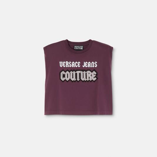 Gothic Logo Crop T-Shirt
