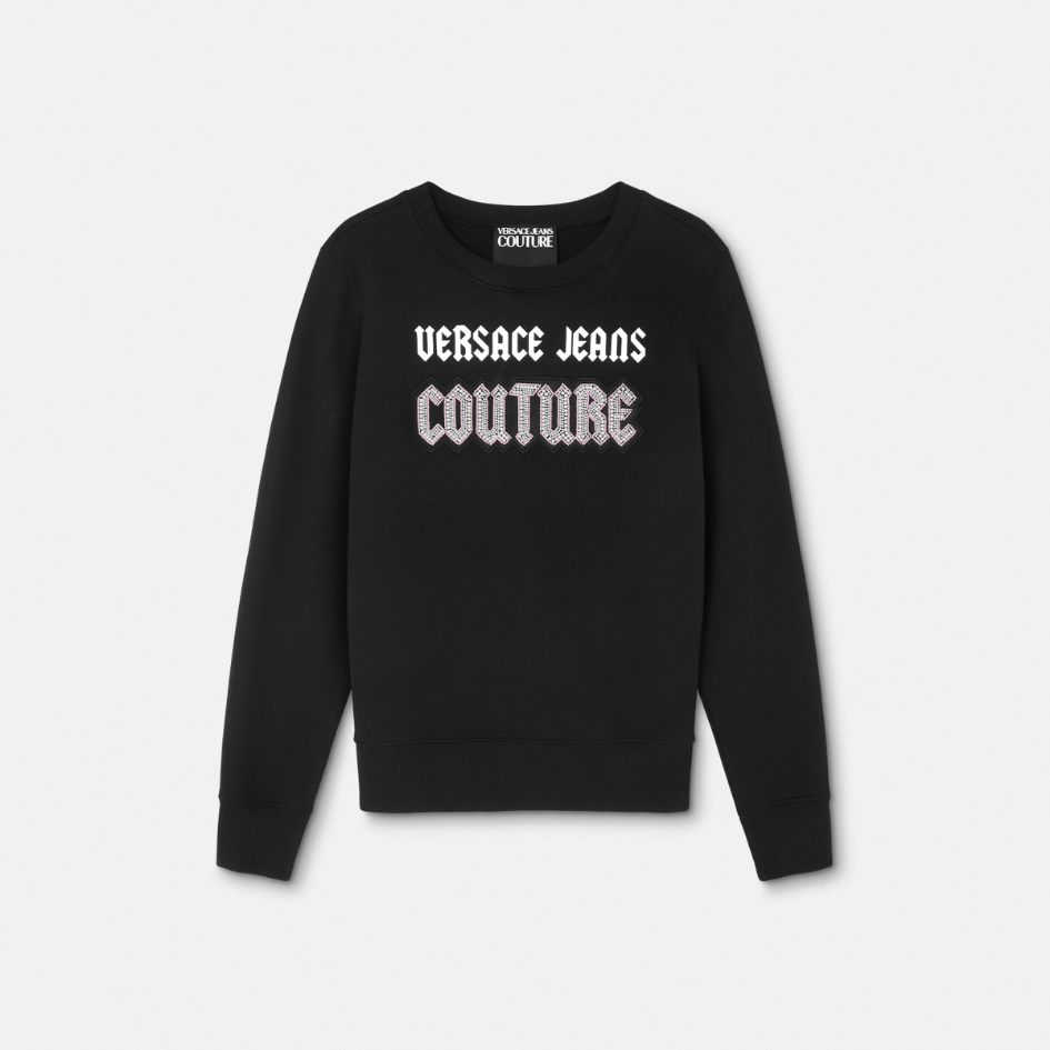 Embellished Gothic Logo Sweatshirt