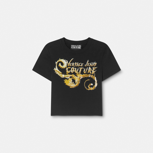 Chromo Couture Logo Crop T-Shirt