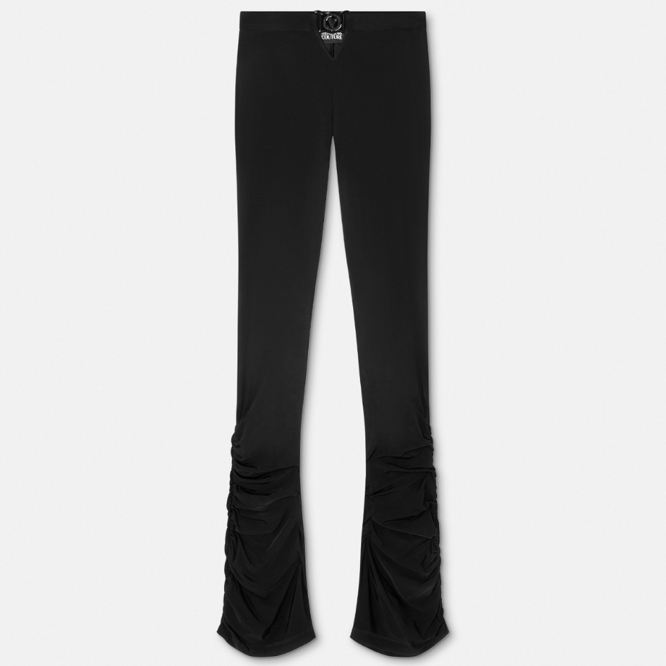 V-Emblem Ruched Trousers