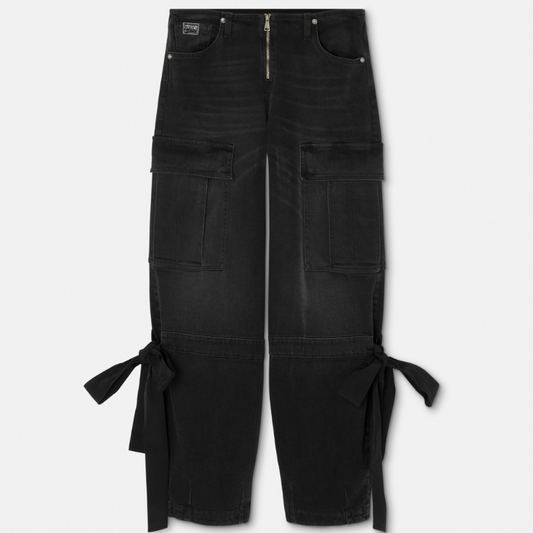 Ribbon Cargo Jeans