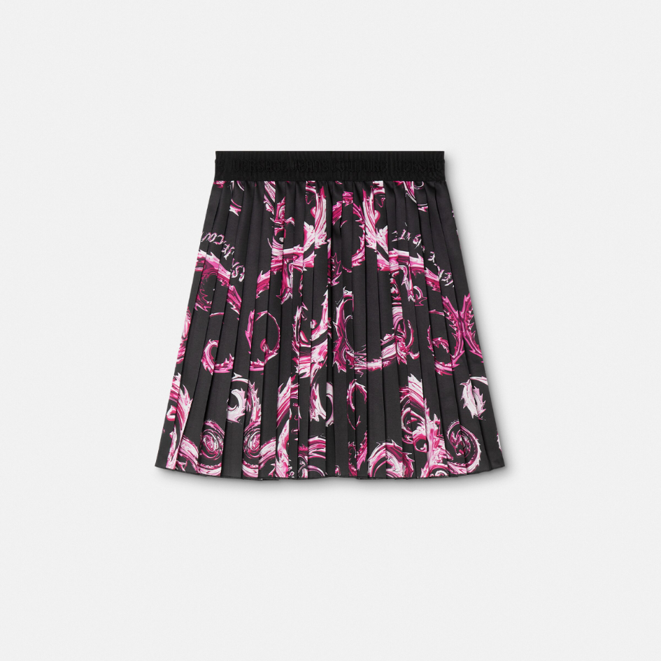 Chromo Couture Pleated Mini Skirt