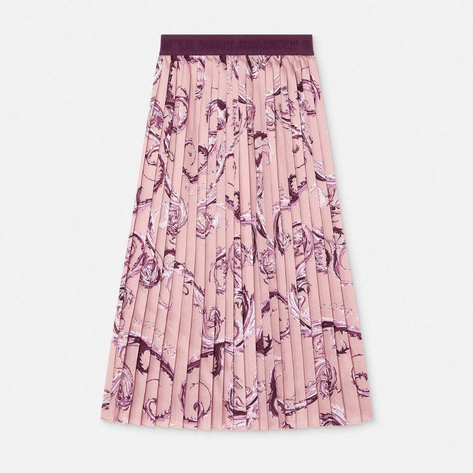 Chromo Couture Pleated Midi Skirt