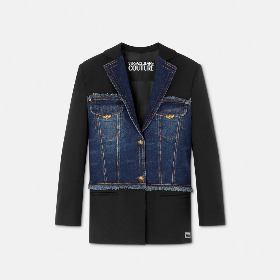 Panelled Denim Blazer