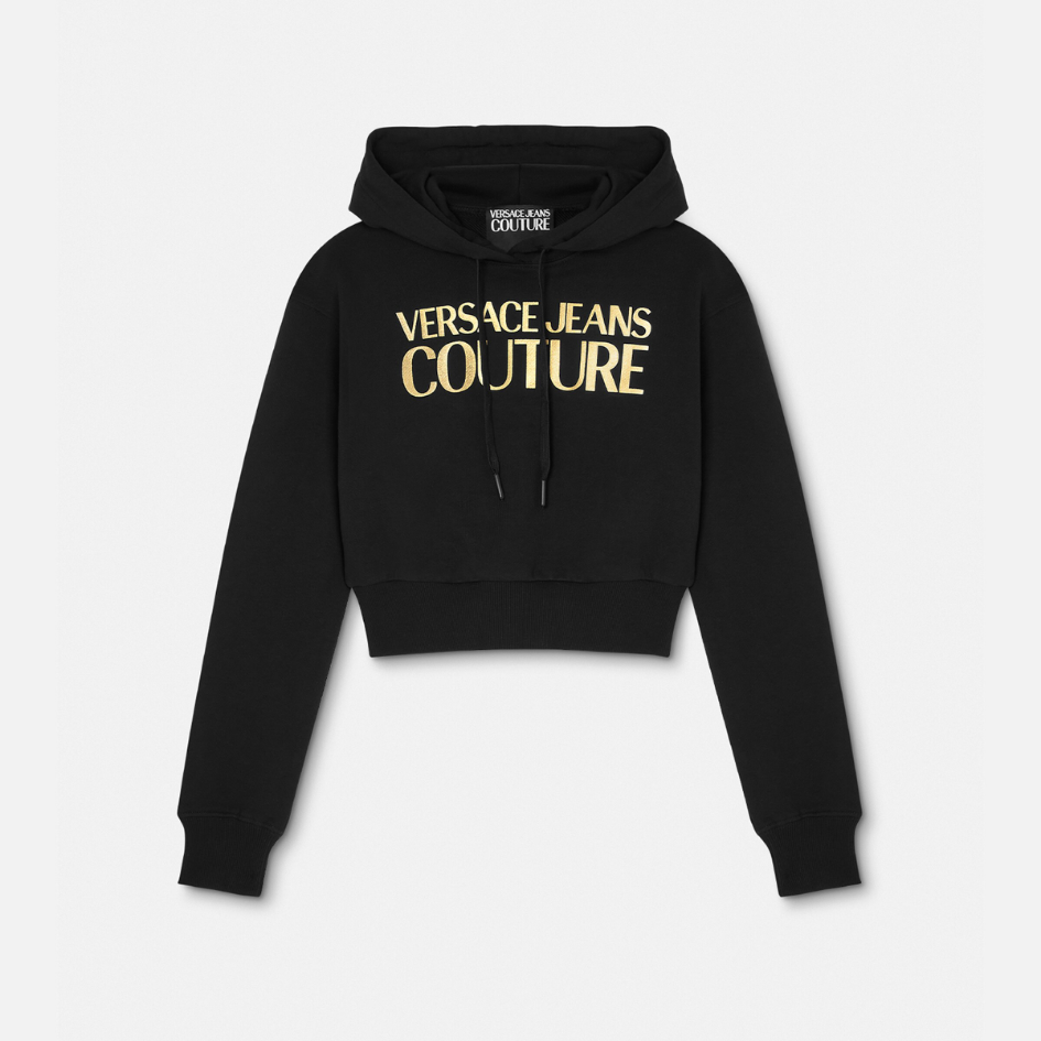 Logo Crop Hoodie