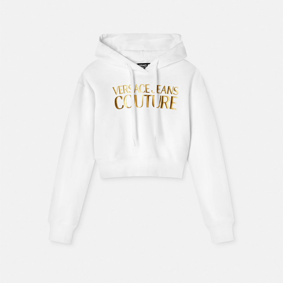 Logo Crop Hoodie