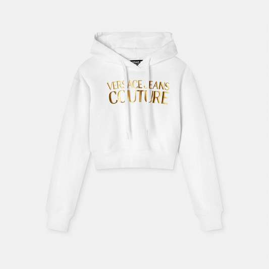 Logo Crop Hoodie