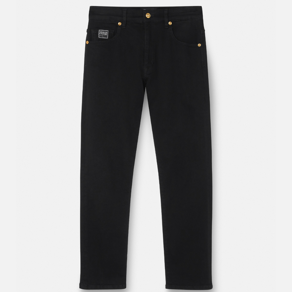Embroidered Logo Jeans