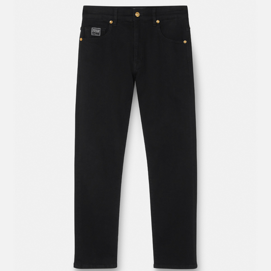Embroidered Logo Jeans