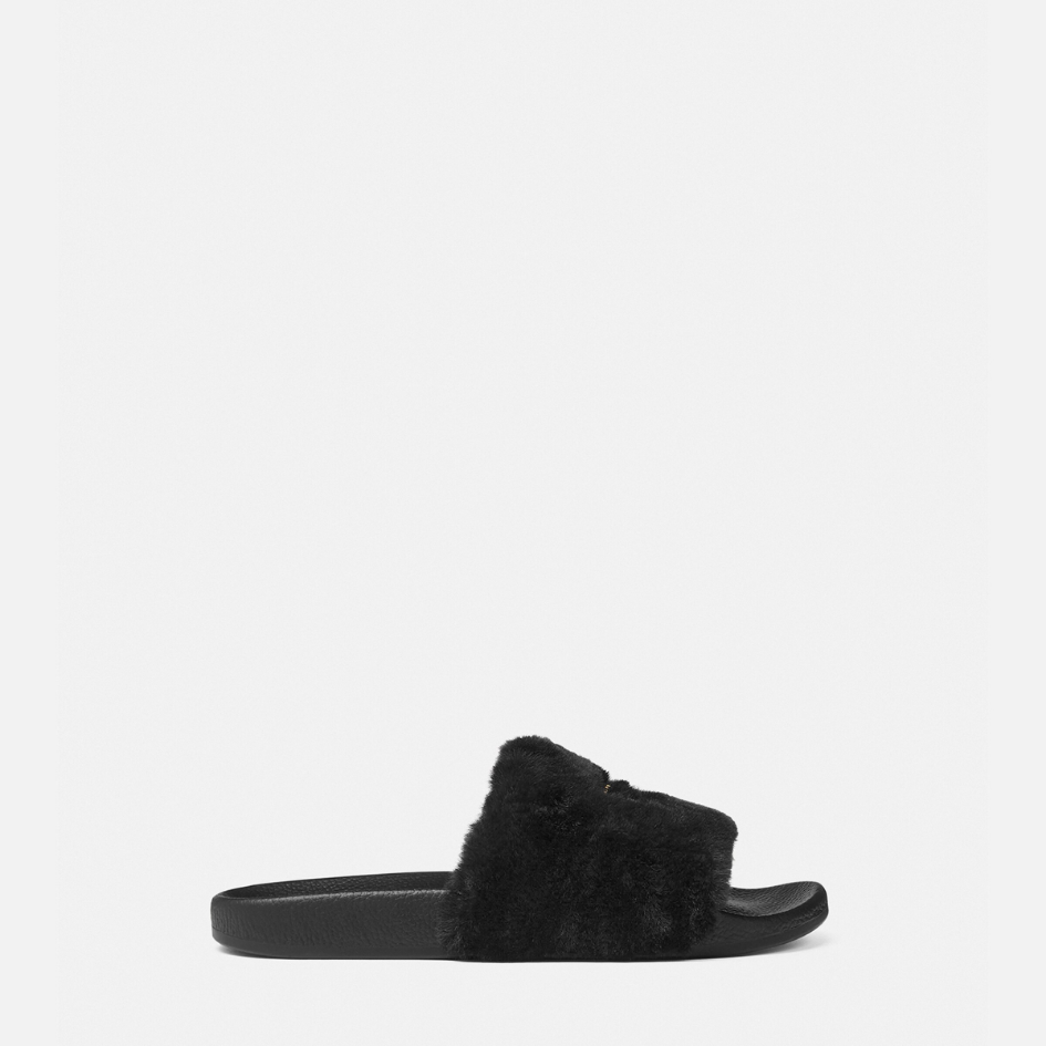 Shelly Faux-Fur Sliders