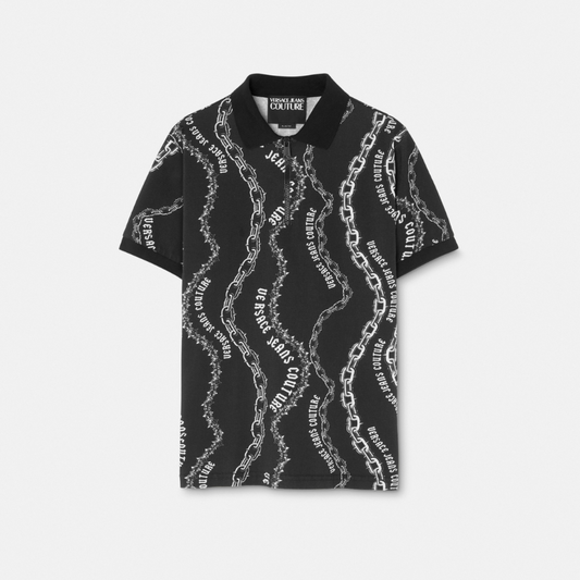 Chain Couture Slim-Fit Polo Shirt