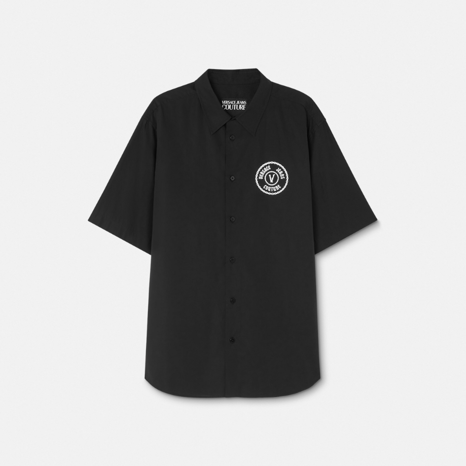 Chain V-Emblem Regular-Fit Shirt