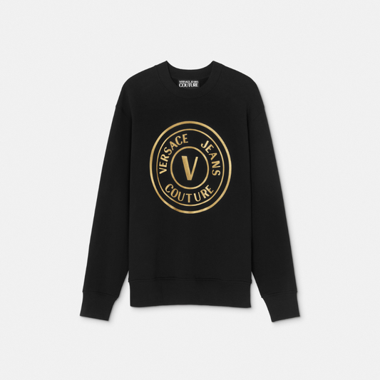 V-Emblem Relaxed-Fit Sweatshirt