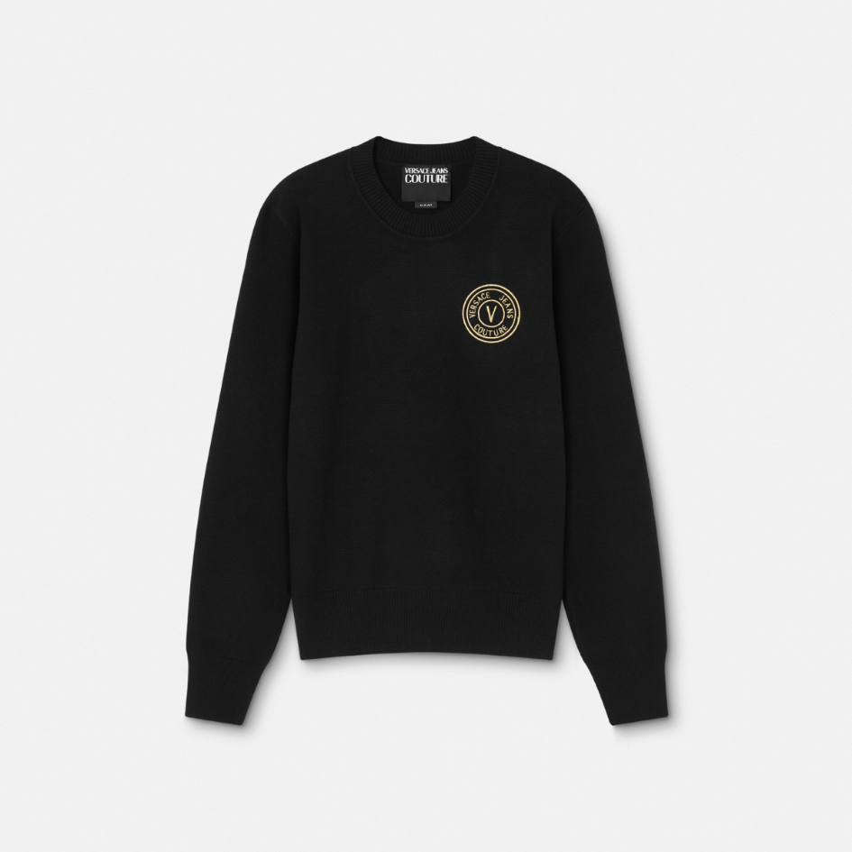 V-Emblem Slim-Fit Jumper