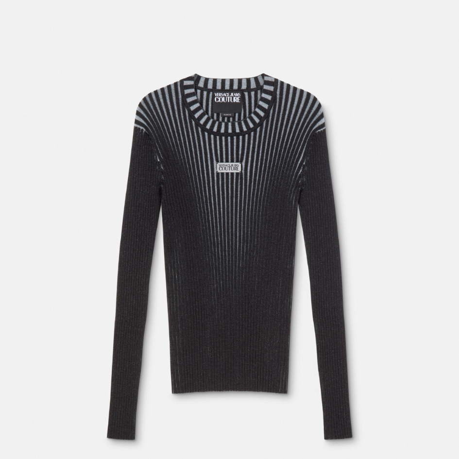 Logo Slim-Fit Ribbed Jumper