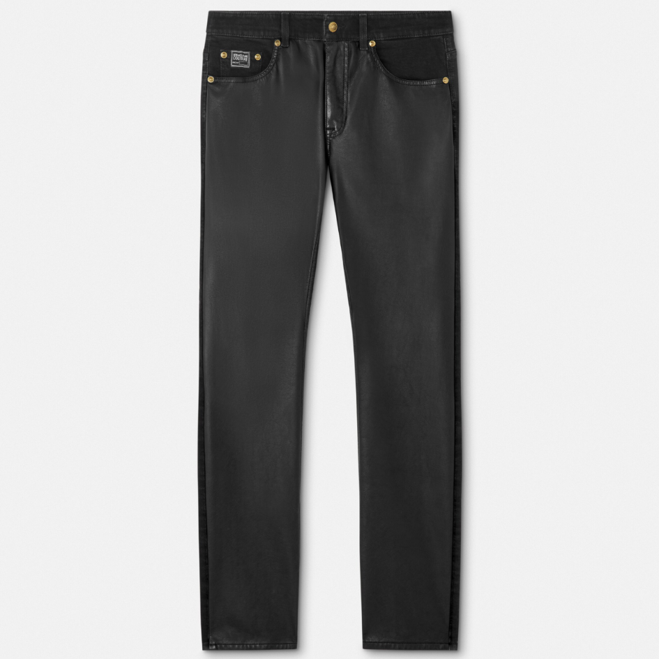 Coated Slim-Fit Jeans