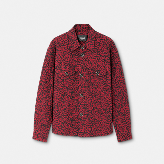 Leopard Jacquard Overshirt