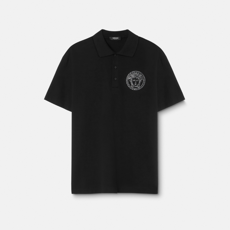 Embroidered Medusa Polo Shirt