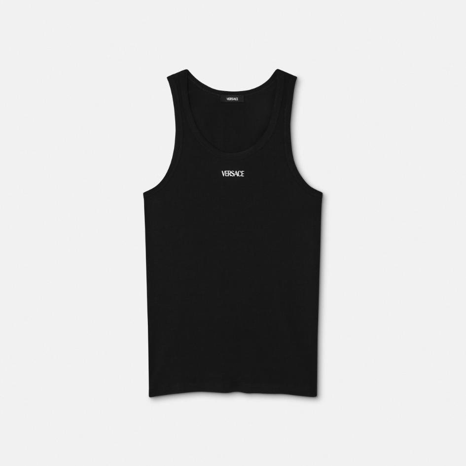 Logo Ribbed Tank Top