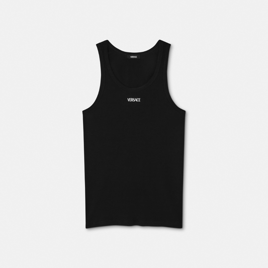 Logo Ribbed Tank Top