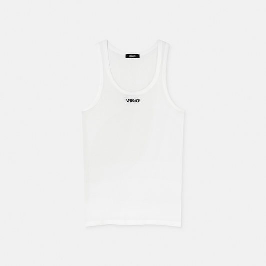 Logo Ribbed Tank Top