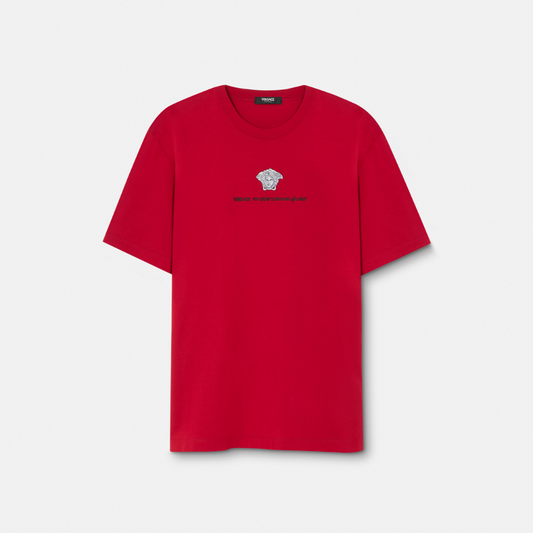 Embroidered Medusa Milano T-Shirt