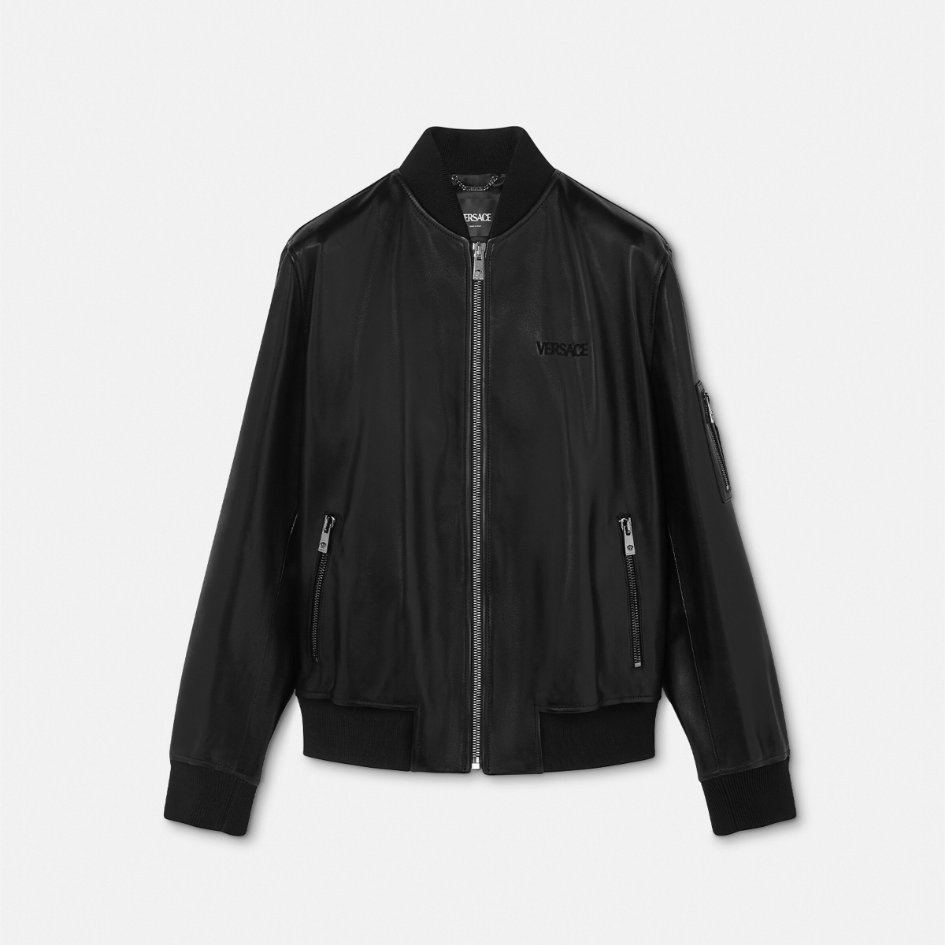 Leather Bomber Jacket