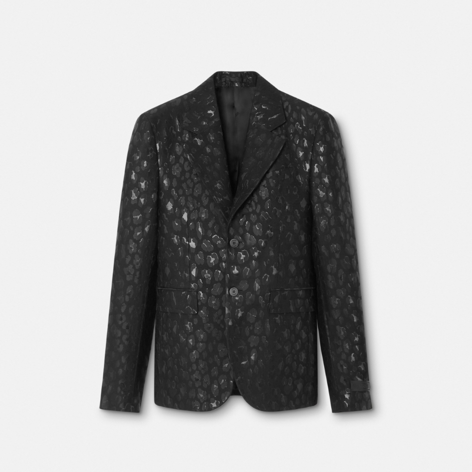 Leopard Jacquard Blazer