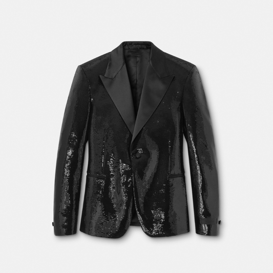 Embellished Single-Breasted Blazer