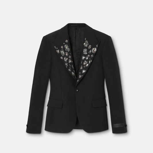 Embellished Light Wool Blazer