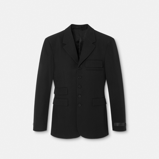 Light Wool Five-Button Blazer
